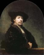 Rembrandt van rijn self portrait at the age of 34 Sweden oil painting artist